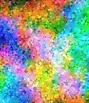 Abstract triangular background with colourful stains Stock-Illustration