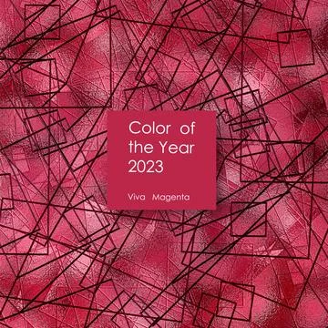 Abstract triangular background, magenta colour Stock Illustration