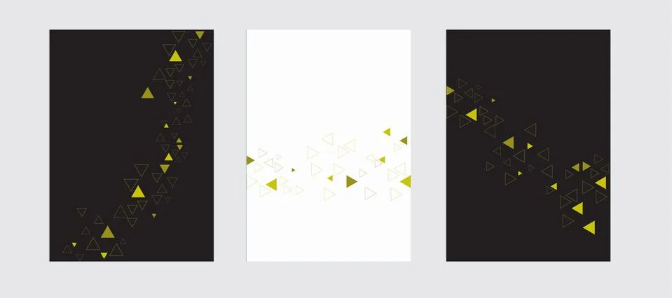 Abstract triangular backgrounds on the gray Stock Illustration