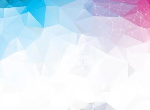 Abstract triangular blue background with polygonal abstract shapes Stock Illustration