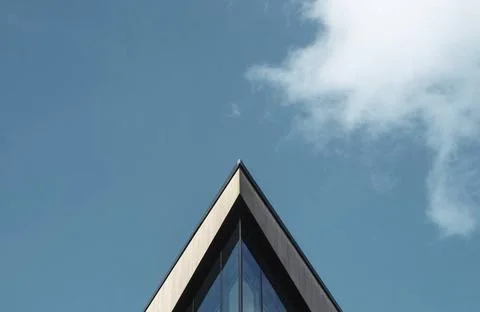Abstract Triangular Building Abstract Architectural Image Of A Triangular ... Stock Photos