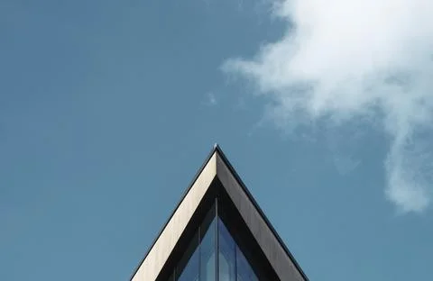 Abstract Triangular Building 스톡 사진