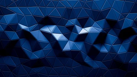 Abstract triangular crystalline background animation. 4K Stock Footage 85518710