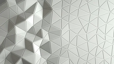 Abstract triangular crystalline background animation. 4K Stock Footage 86134366