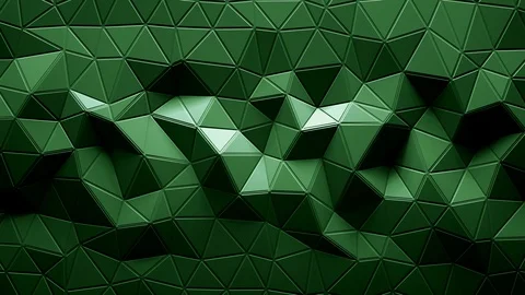 Abstract triangular crystalline background animation. 4K Stock Footage 86134749