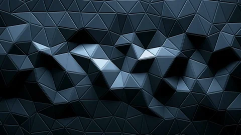 Abstract triangular crystalline background animation. 4K Stock Footage 86194848