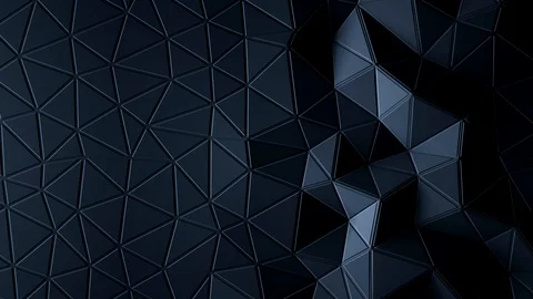 Abstract triangular crystalline background animation. 4K Stock Footage 87554972