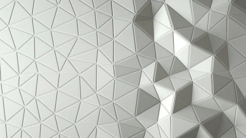 Abstract triangular crystalline background animation. 4K Stock Footage 87654606