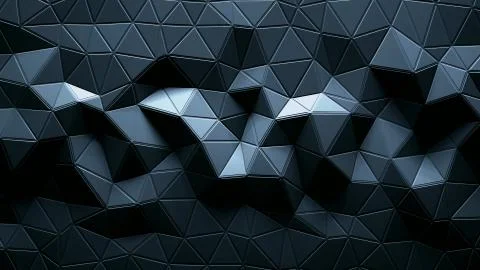Abstract triangular crystalline background animation. Illustrazione stock