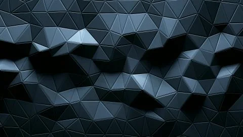 Abstract triangular crystalline background animation. Stockillustratie