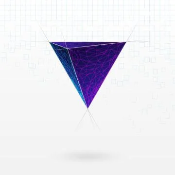 Abstract triangular figure Stock Illustration