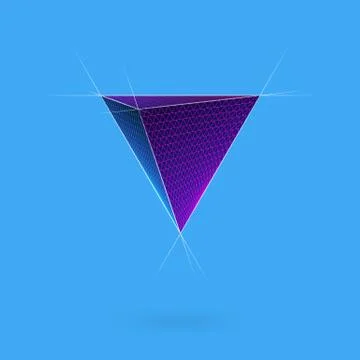 Abstract triangular figure Stock Illustration