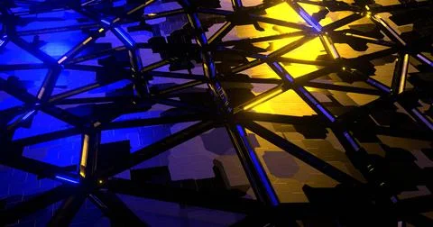 Abstract triangular future background. Modern wallpaper digital design. 3d re イラスト素材