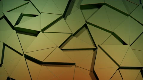 Abstract triangular geometric tiles. Design. Mosaic pattern with green and Stock Footage 237470553
