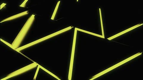 Abstract triangular geometric tiles. Design. Mosaic pattern with yellow gradient イラスト素材