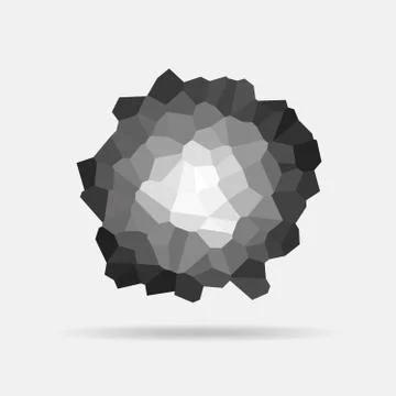 Abstract triangular object. Vector Illustration Stock Illustration