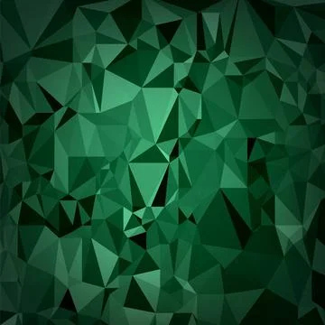 Abstract Triangular Pattern Abstract Digital Polygonal Green Background. A... Stock Photos