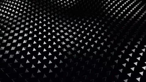 Abstract Triangular Pattern: A Monochromatic Study in Geometry and Texture Stock Footage 305086952