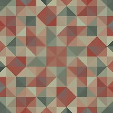 Abstract triangular pixelation. Multi-colored texture. Mosaic pattern Stock Illustration