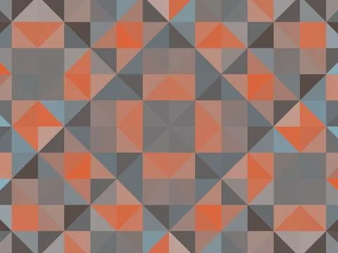 Abstract triangular pixelation. Multi-colored texture. Mosaic pattern Illustrazione stock