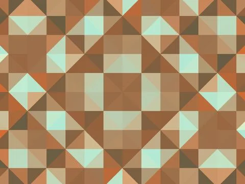 Abstract triangular pixelation. Multi-colored texture. Mosaic pattern Stock Illustration