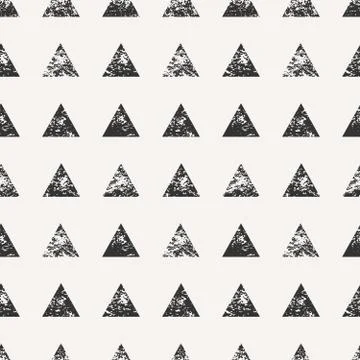 Abstract Triangular Shapes Seamless Pattern Stock Illustration