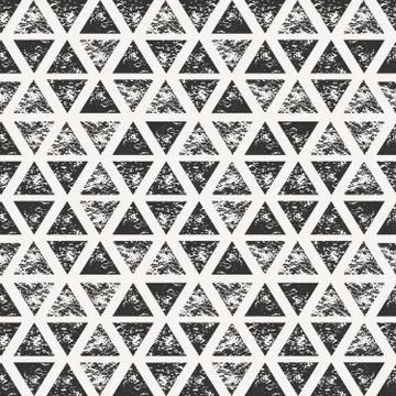 Abstract Triangular Shapes Seamless Pattern Stock Illustration
