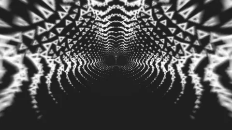 Abstract Triangular Tunnel Stock Footage 289125164