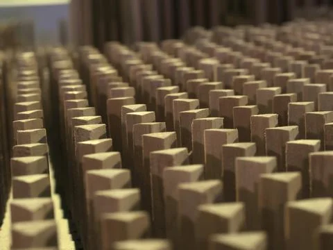 Abstract triangular wood background from wooden Foto stock