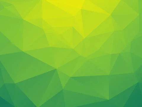 Abstract triangular yellow green bio background Stock Illustration