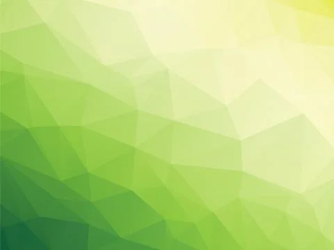 Abstract triangular yellow white green bio background Stock Illustration