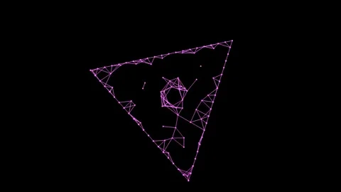 Abstract triangulation concept dynamic technology connecting background Stock Footage 327575893