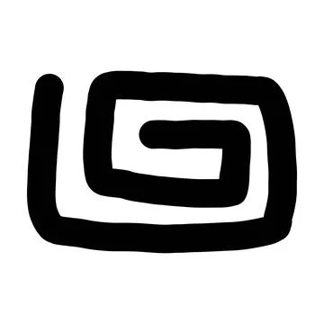 Abstract tribal art shape vector modern and contemporary spiral design art  Stock Illustration