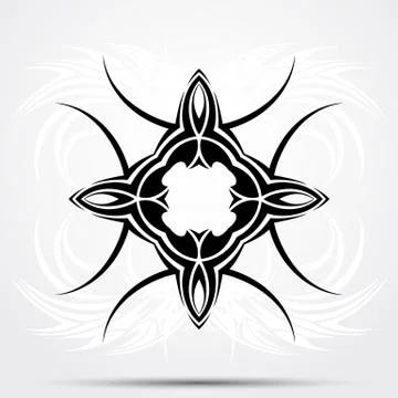 Abstract tribal tattoo. Stock Illustration