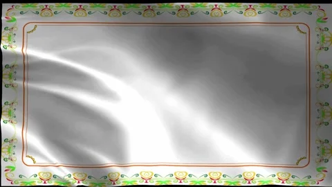 Abstract tribe frame pattern in wave motion Stock Footage 344013960