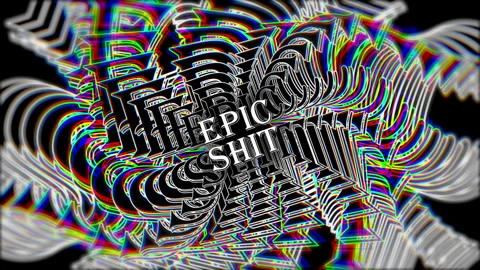 Abstract Trippy Animated Text Background Stock Footage 339774528