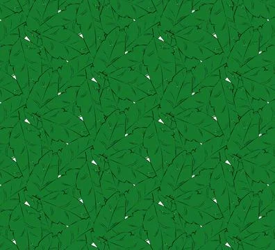 Abstract tropic leaves seamless pattern. vector Tea or banana leaf graphic ar 스톡 일러스트