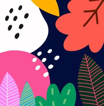 Abstract tropical background Stock Illustration