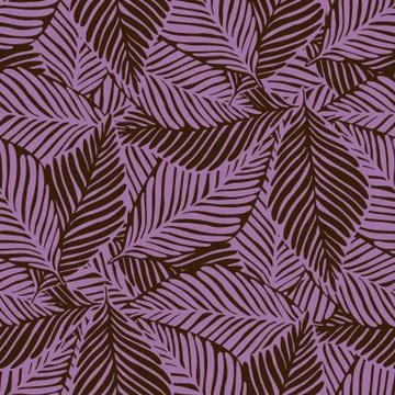 Abstract tropical pattern, palm leaves seamless floral background. Stock Illustration