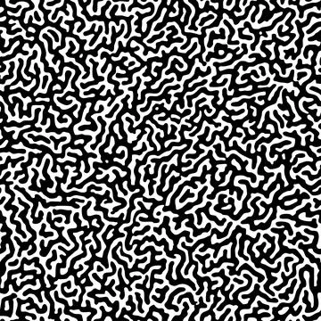 Abstract truing organic wallpaper Turing reaction diffusion seamless pattern Stock Illustration