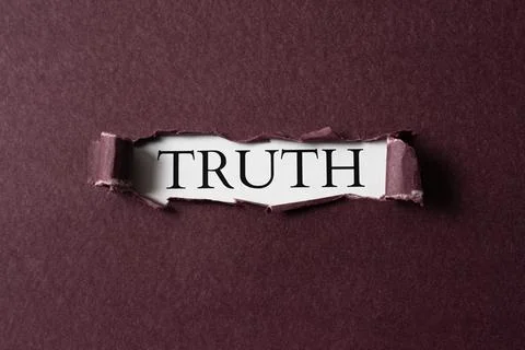 The abstract truth concept arrangement Stock Photos