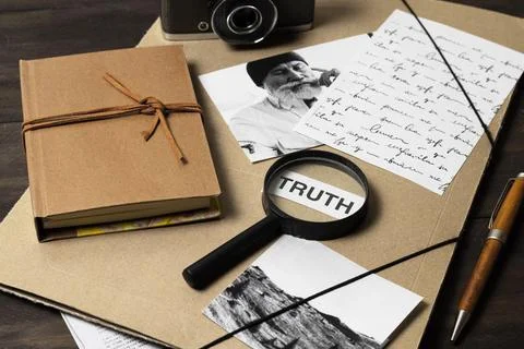 The abstract truth concept arrangement Stock Photos