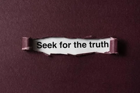 The abstract truth concept arrangement Stock Photos