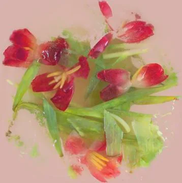 Abstract tulips background Stock Photos