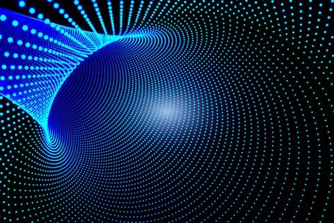 Abstract tunnel ,3d render Stock Illustration