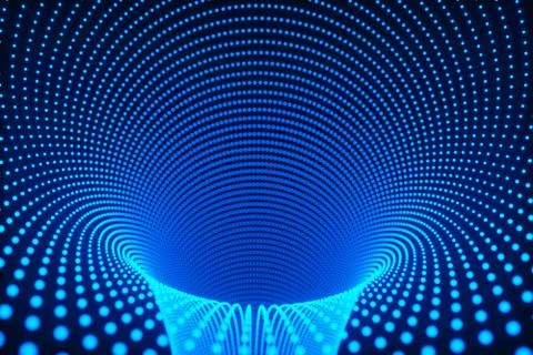 Abstract tunnel ,3d render Stockillustratie