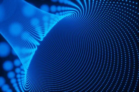 Abstract tunnel ,3d render Stock Illustration