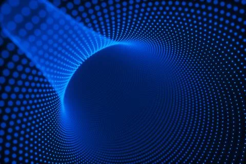 Abstract tunnel ,3d render Stock Illustration