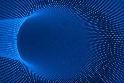 Abstract tunnel ,3d render Stock Illustration