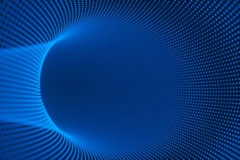 Abstract tunnel ,3d render Stock Illustration
